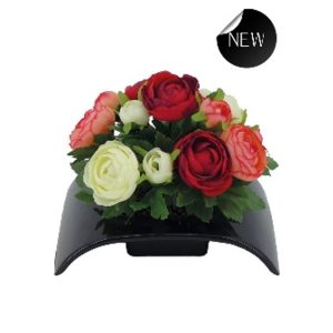 COMPOSITION FUNERAIRE PM H16X20CM COULEURS MELANGEES