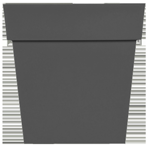 Pot carré TOSCANE Anthracite