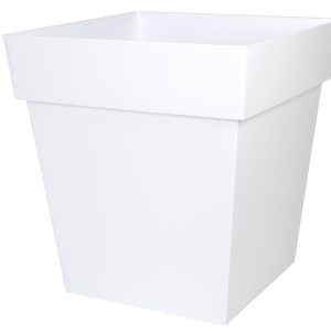 Pot carré TOSCANE Blanc