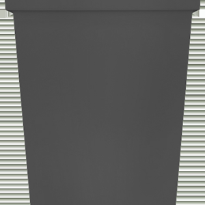 Pot haut carré TOSCANE Anthracite