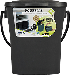 SEAU COMPOST 6 L GRIS