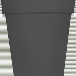 Vase rond haut TOSCANE Anthracite