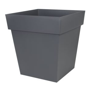Pot carré TOSCANE Anthracite