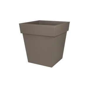 Pot carré TOSCANE Taupe