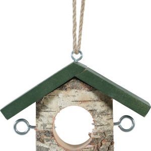 SUPPORT DUO BOULE DE GRAISSE BOIS HUT VERT