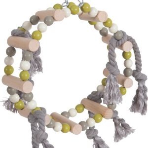 BALANCOIRE ROUE BOIS + CORDE