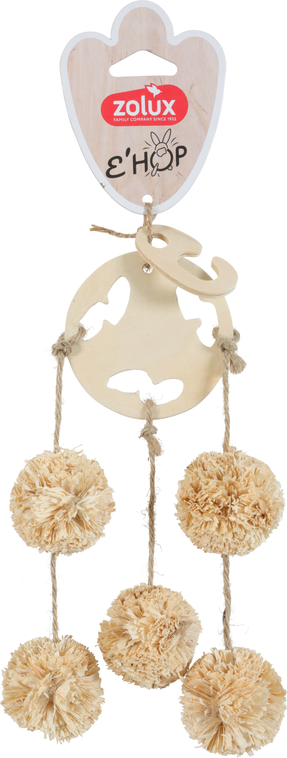 JOUET GUIRLANDE 5 POMPONS EHOP MAIS