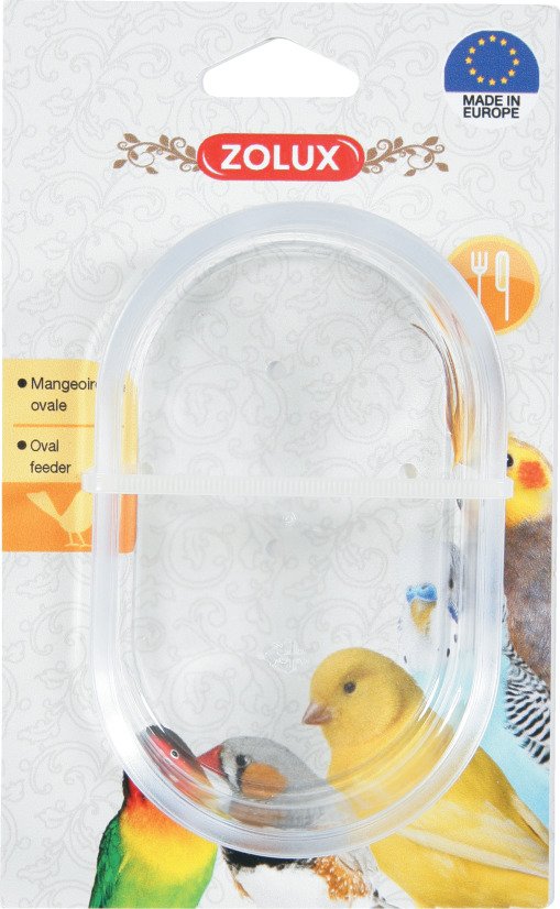 MANGEOIRE OVALE OISEAU TRANSPARENTE – Image 2