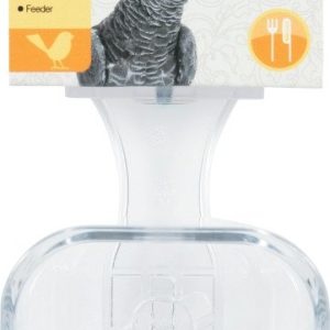 MANGEOIRE PERROQUET TRANSPARENTE M