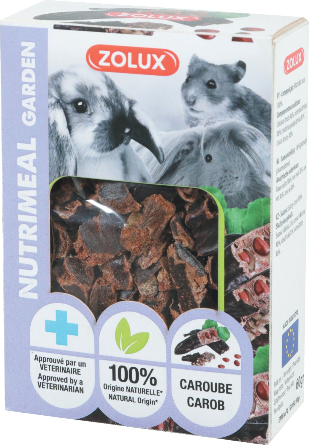 SNACK CAROUBE NMEAL3 GARDEN 60GR