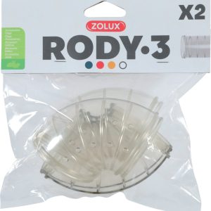 TUBE COUDE RODY GRIS TRANSPARENT