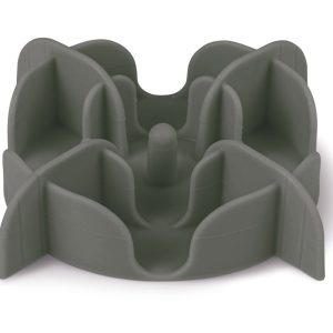 ADAPTATEUR SLOW FEEDER SILICONE GRIS