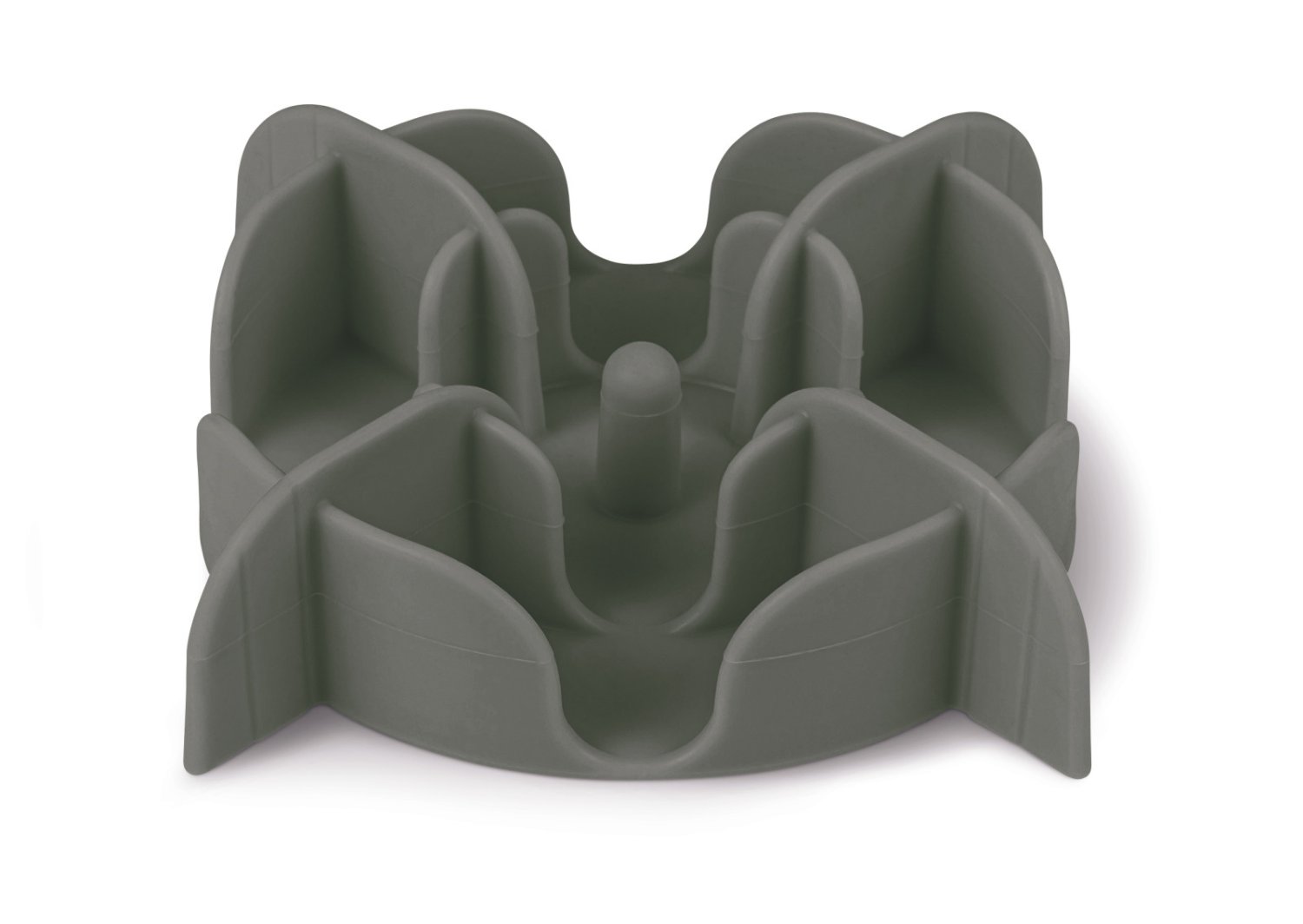 ADAPTATEUR SLOW FEEDER SILICONE GRIS