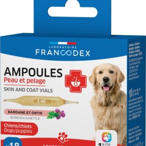 AMPOULES PEAU ET PELAGE CHIEN x18