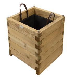 BAC A FLEURS CARRÉ ROBUST 50X50X50CM