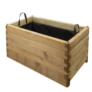 BAC A FLEURS RECTANGULAIRE ROBUST 100X50X50CM