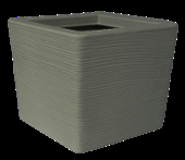 Cube strié SHABBY vert