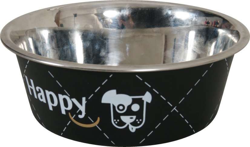 ECUELLE INOX HAPPY NOIRE