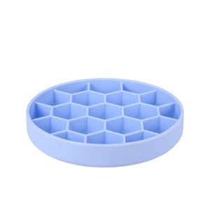 ECUELLE SLOW FEEDER SILICONE BLEU
