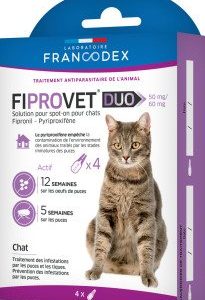 FIPROVET DUO 50 mg/60 mg – Solution pour spot-on chat