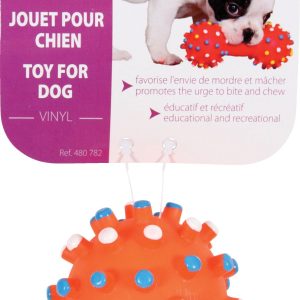 JOUET BALLE PICOT VINYL 7CM