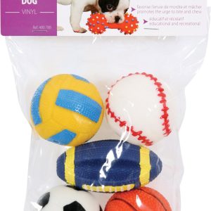 JOUET BALLE SPORT VINYL 6CM