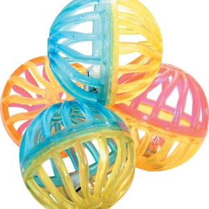 JOUET CHAT 4 SPHERE GRELOT 4CM