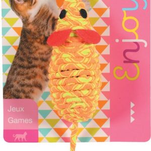 JOUET CHAT ELASTIQUE SOURIS