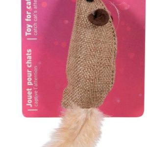 JOUET CHAT SOURIS CANVAS 4CM