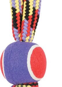 JOUET CORDE TENNIS POIGNEE 40CM