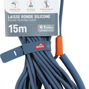 LONGE RONDE SILICONE BIVOUAK BLEU