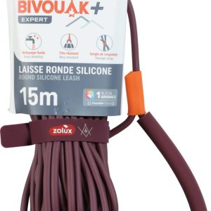 LONGE RONDE SILICONE BIVOUAK ROUGE