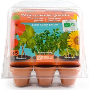 MINI SERRE 1ER JARDIN 6 POTS BIO