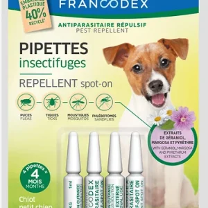 PIPETTES ANTIPARASITAIRES REPULSIVES PETIT CHIEN x4