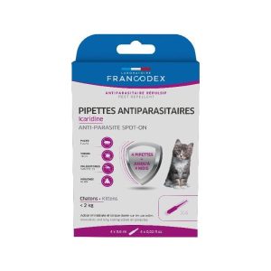 PIPETTES ICARIDINE CHATON 0,6ML x4