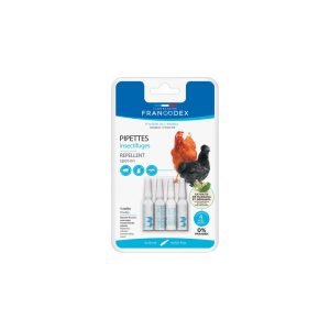 PIPETTES INSECTIFUGES VOLAILLES x4