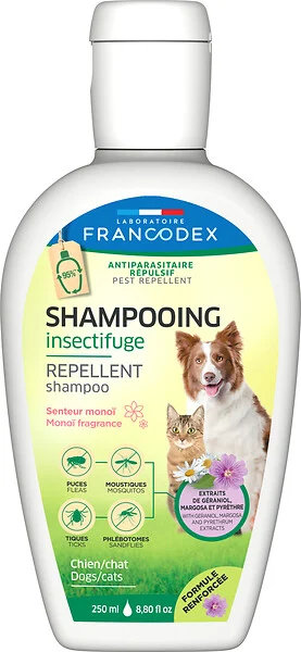 SHAMPOOING ANTIPARASITAIRE REPULSIF CHIEN & CHAT 250ml