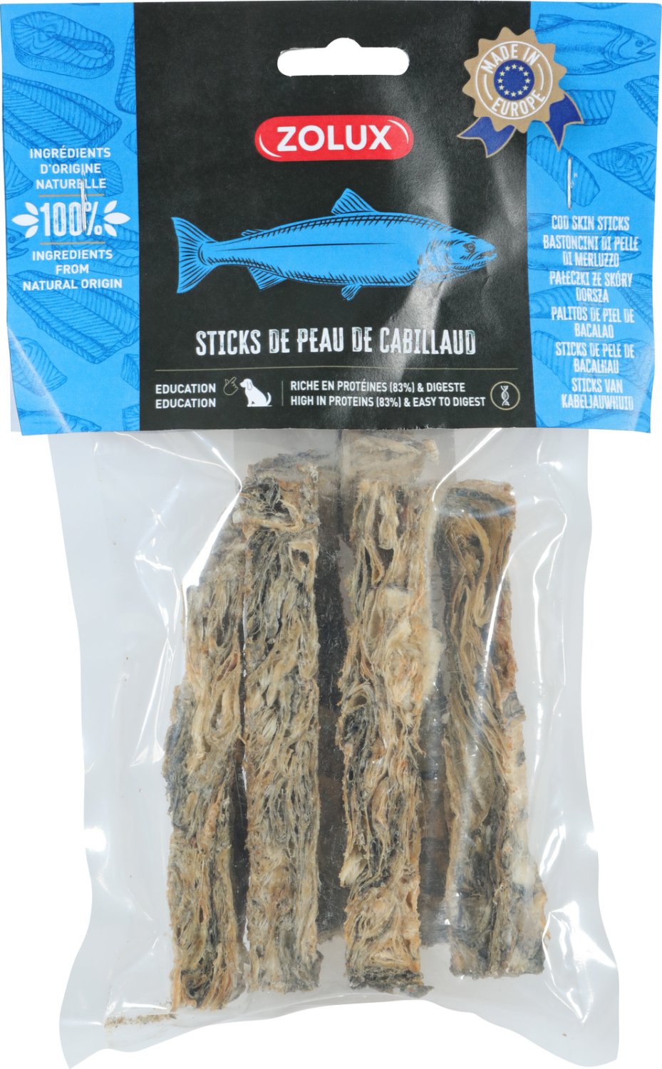 STICKS PEAU CABILLAUD