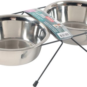 SUPPORT + 2 BOLS INOX