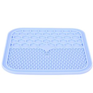 TAPIS A LECHER SILICONE BLEU