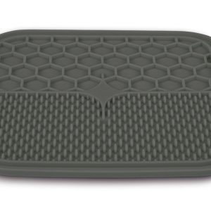 TAPIS A LECHER SILICONE GRIS