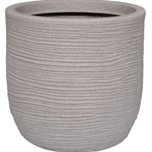 Vase conique strié Cori lin