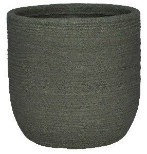 Vase conique strié Cori vert