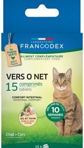VERS O NET COMPRIMES POUR CHATON ET CHAT