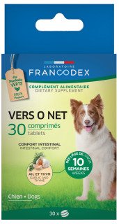VERS O NET COMPRIMES POUR CHIOT ET CHIEN