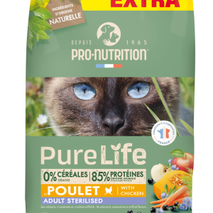 PURE LIFE CHAT STERILISE POULET
