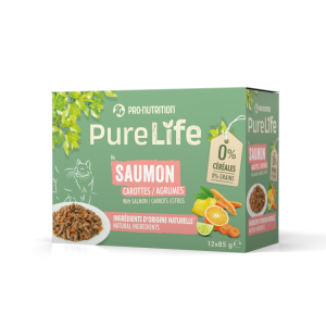 PURE LIFE CHAT WET SAUMON 12x85g